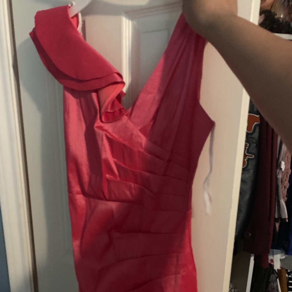 Coral cocktail dress
